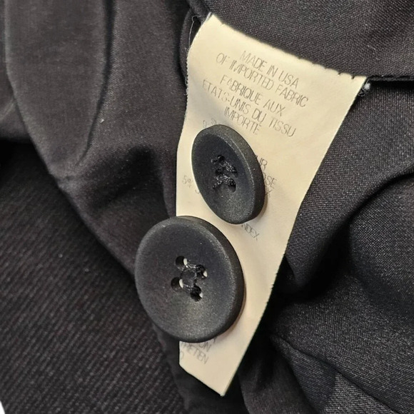 Helmut Lang Womens Long Sleeve One Button Classic Blazer Size Medium  Black - Picture 12 of 12